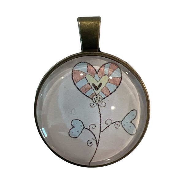 NEW Floral Pendant Charm - Picture 2 of 2